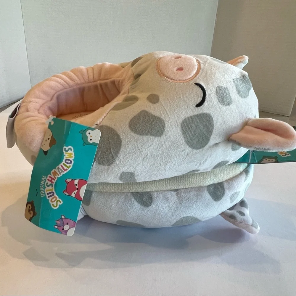 Kids Squishmallows Rosie Pig Tag Size 11/12 Slippers